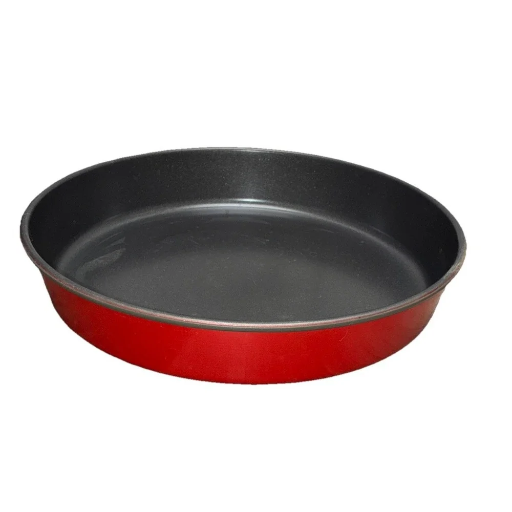 Waveware Microwave Crisping Pan‎ Browning Tray Deep Dish Red 11